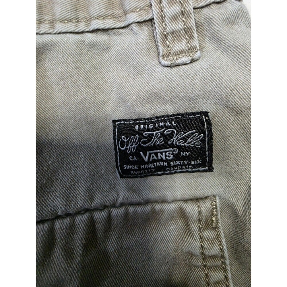 Vans Men's Cargo Shorts 34 Khaki 100% Cotton Off The Wall - Picture 5 of 7